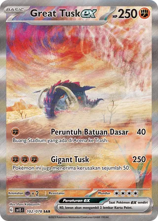 Great Tusk ex (Scarlet ex 102/078)