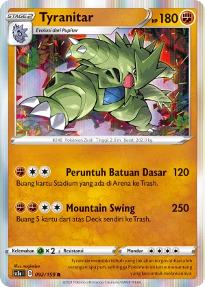 Tyranitar (Shiny VMAX Collection (Set A) 092/159)