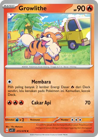 Growlithe (Violet ex 015/078)