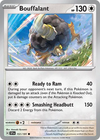Bouffalant (Surging Sparks 151/191)