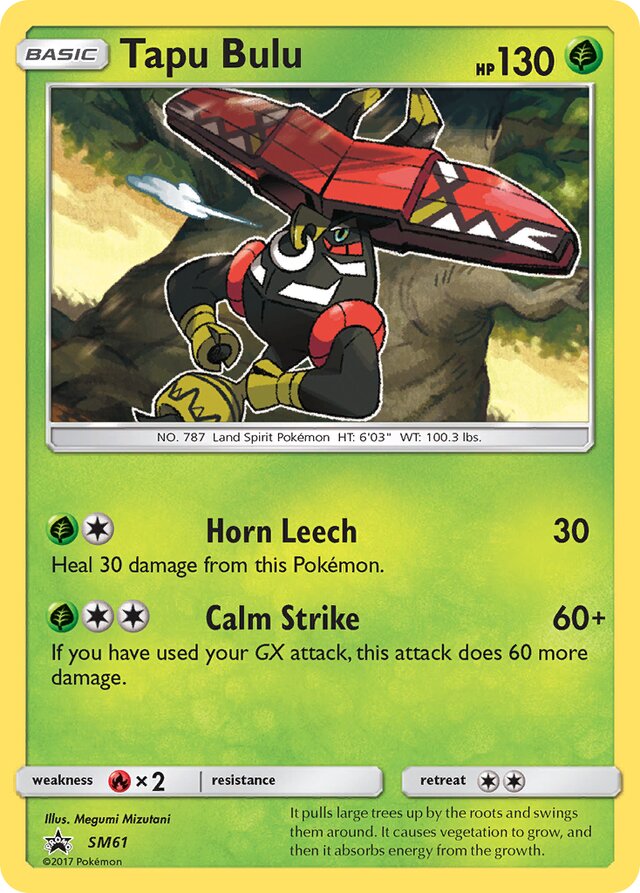 Tapu Bulu SM Black Star Promos SM61 PROMO