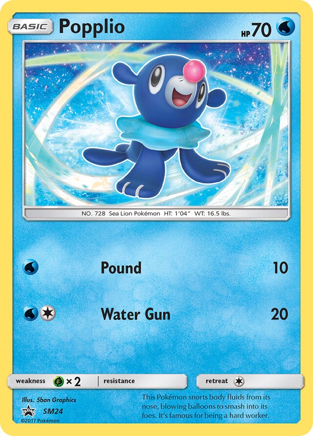 Popplio SM Black Star Promos SM24 PROMO