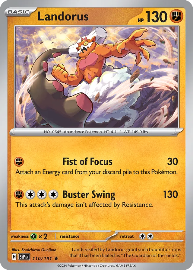 Landorus Surging Sparks 110/191 Rare