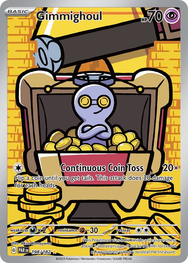 198/182 Gimmighoul PAR Illustration Rare
