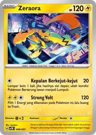 Zeraora (Miraidon ex Tactics Deck 006/021)