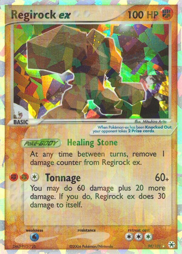 98/101 Regirock ex HL Rare Holo ex