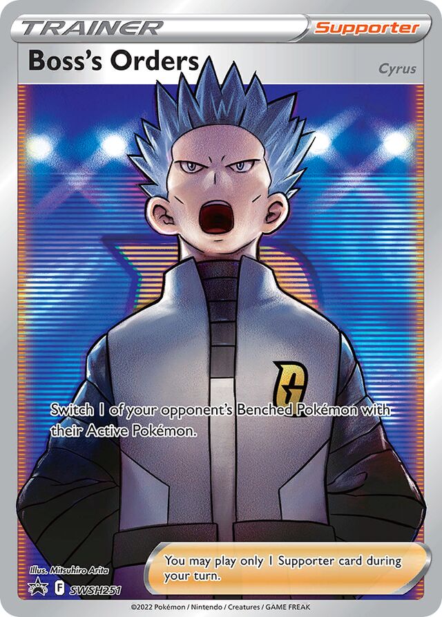 SWSH251 Boss's Orders [Cyrus] SSP PROMO