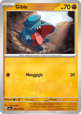 Gible (Black Shine 085/170)