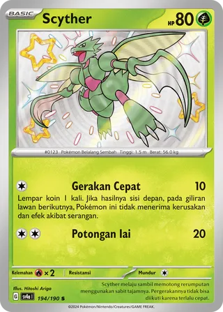 Scyther (Shiny Treasure ex 194/190)