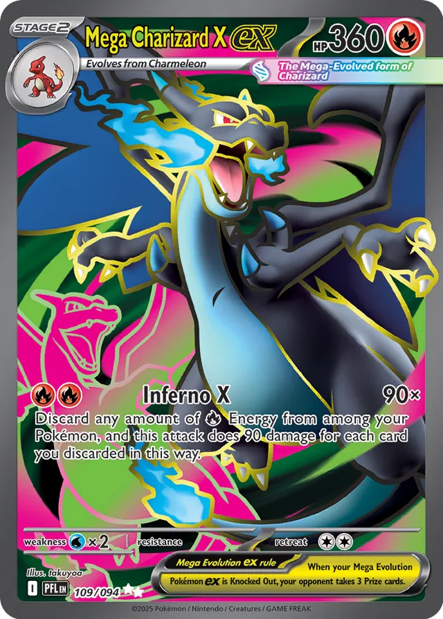 109/094 Mega Charizard X ex PFL Ultra Rare