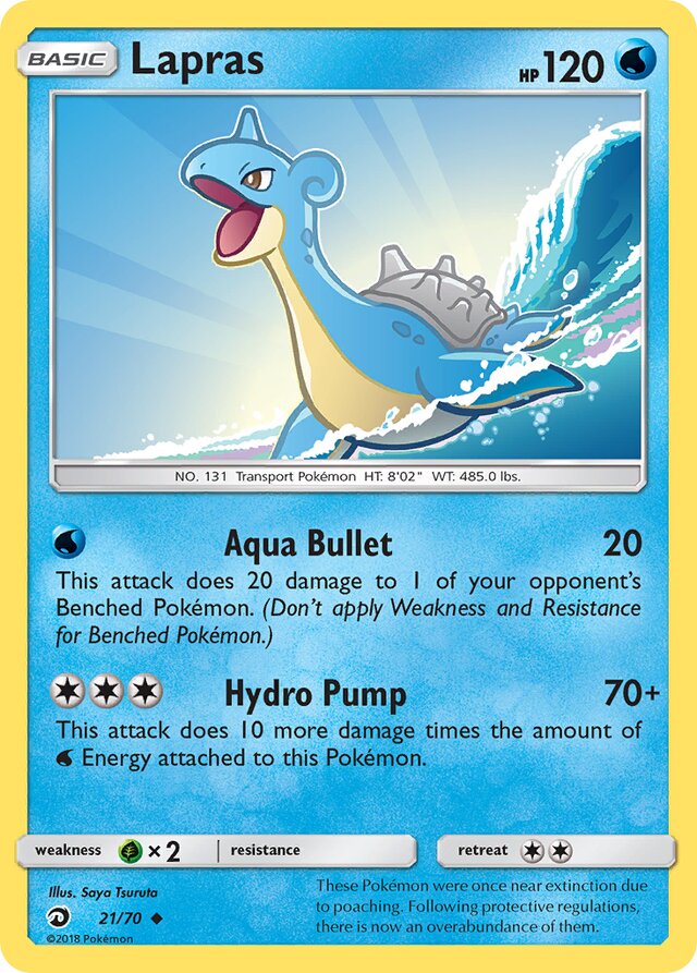 Lapras Dragon Majesty 21/70 Uncommon