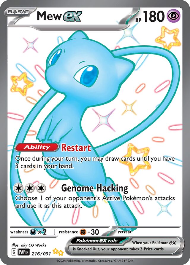 Mewex Paldean Fates 216/091 Shiny Ultra Rare