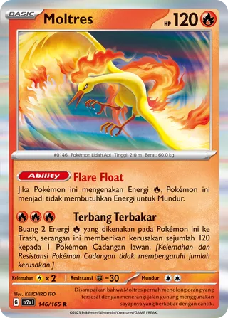 Moltres (Pokémon Card 151 146/165)