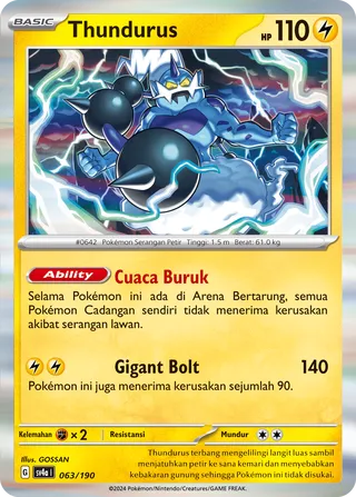 Thundurus (Shiny Treasure ex 063/190)