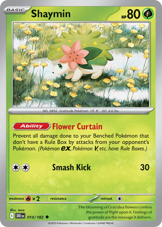 Shaymin Destined Rivals 010/182 Uncommon