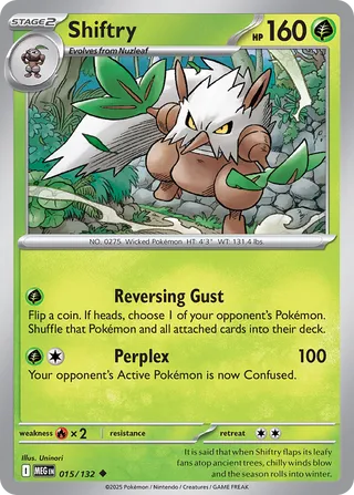 015/132 Shiftry MEG Uncommon