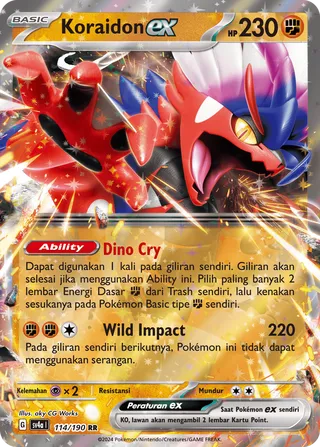 Koraidon ex (Shiny Treasure ex 114/190)