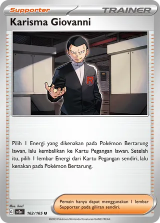Giovanni's Charisma (Pokémon Card 151 162/165)