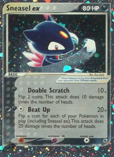 103/109 Sneasel ex RS Rare Holo ex