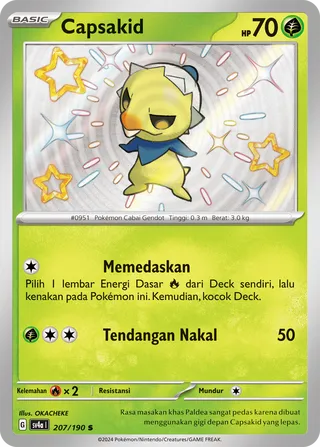 Capsakid (Shiny Treasure ex 207/190)