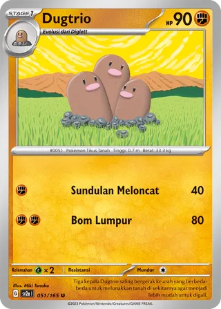 Dugtrio (Pokémon Card 151 051/165)
