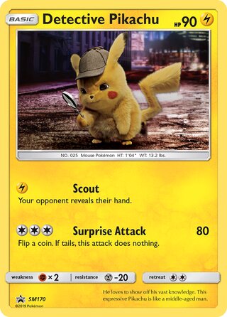 Detective Pikachu (SM Black Star Promos SM170)