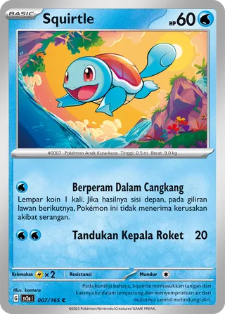 Squirtle (Pokémon Card 151 007/165)