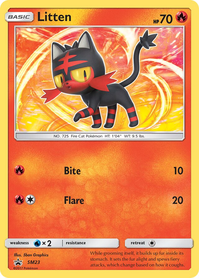 Litten SM Black Star Promos SM23 PROMO