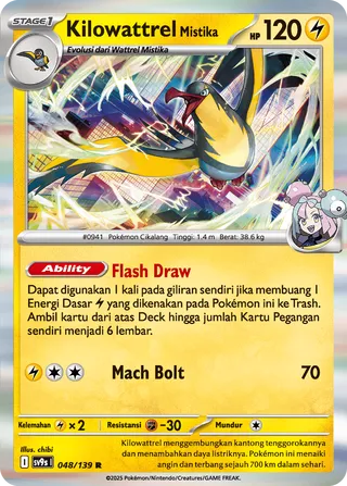 Iono's Kilowattrel (Bonds of Destiny 048/139)