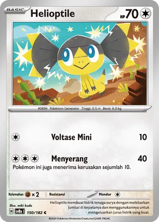 Helioptile (Stellar Lightning 150/182)
