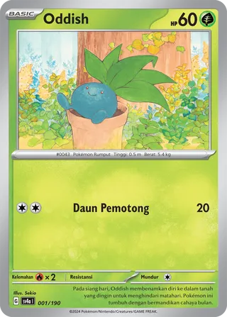 Oddish (Shiny Treasure ex 001/190)