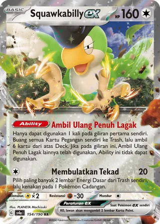 Squawkabilly ex (Shiny Treasure ex 154/190)