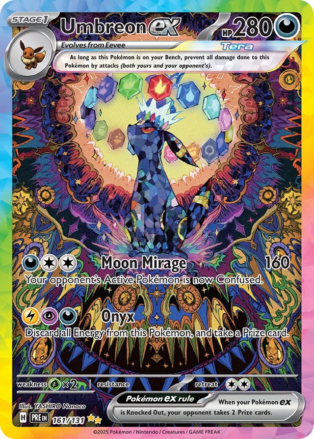 Umbreonex Prismatic Evolutions 161/131 Special Illustration Rare