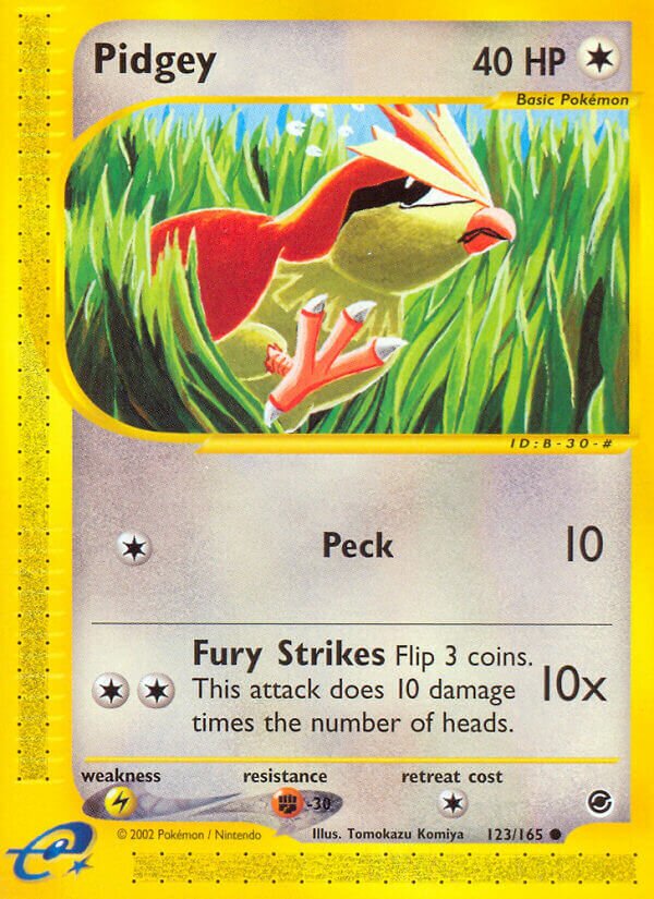 123/165 Pidgey EX Common