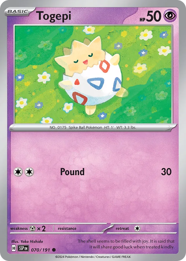 070/191 Togepi SSP Common