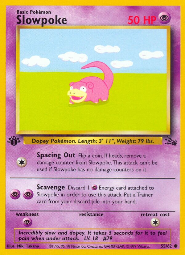 Slowpoke Fossil 55/62 Common