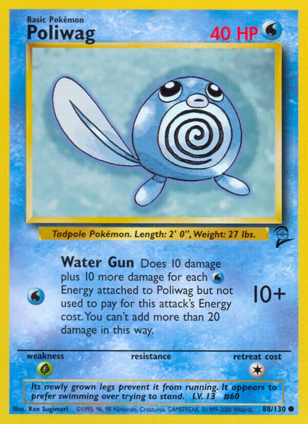 Poliwag Base 2 88/130 Common