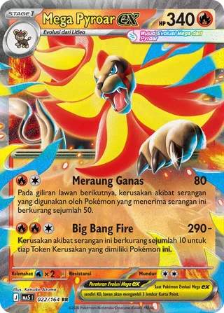 Mega Pyroar ex (Shadowy Threats 022/164)