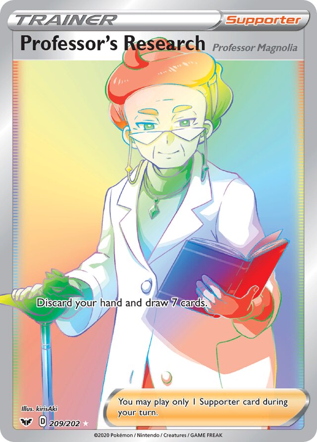 Professor's Research [Professor Magnolia] Sword & Shield 209/202 Rare Rainbow