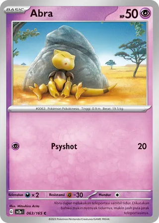 Abra (Pokémon Card 151 063/165)