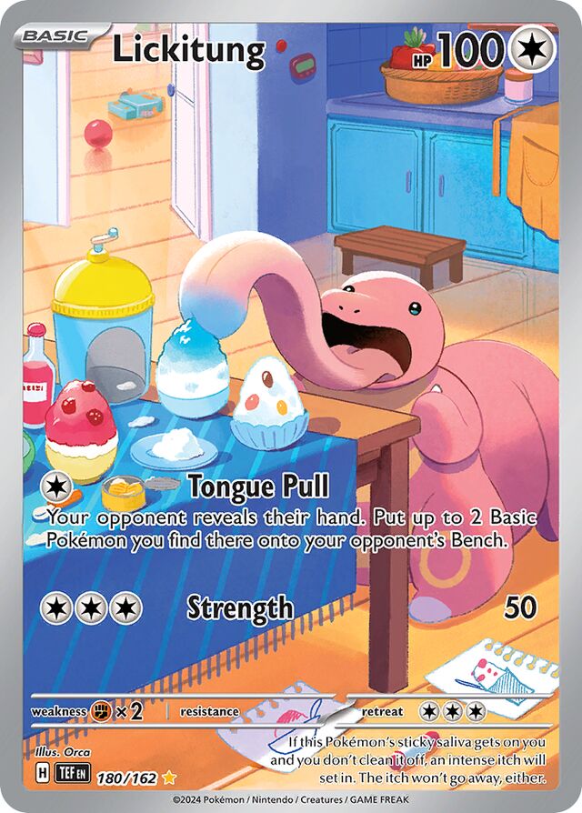 Lickitung Temporal Forces 180/162 Illustration Rare