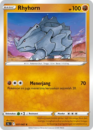 Rhyhorn (Battle Region 037/067)