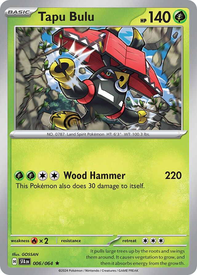 Tapu Bulu Shrouded Fable 006/064 Rare