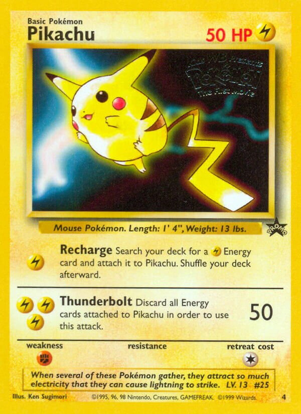 Pikachu [Pokémon: The First Movie] Wizards Black Star Promos 4 PROMO