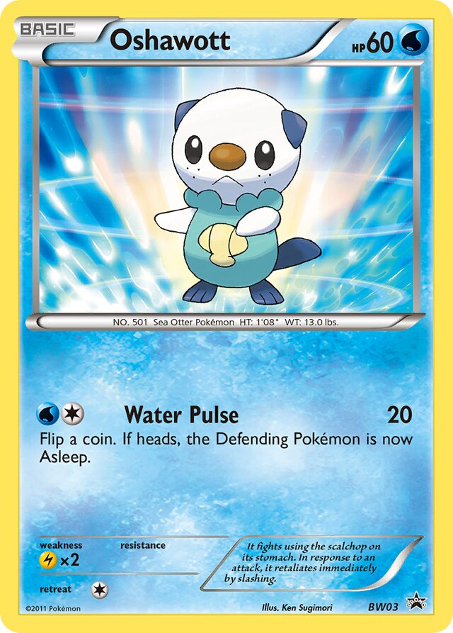Oshawott BW Black Star Promos BW03 PROMO