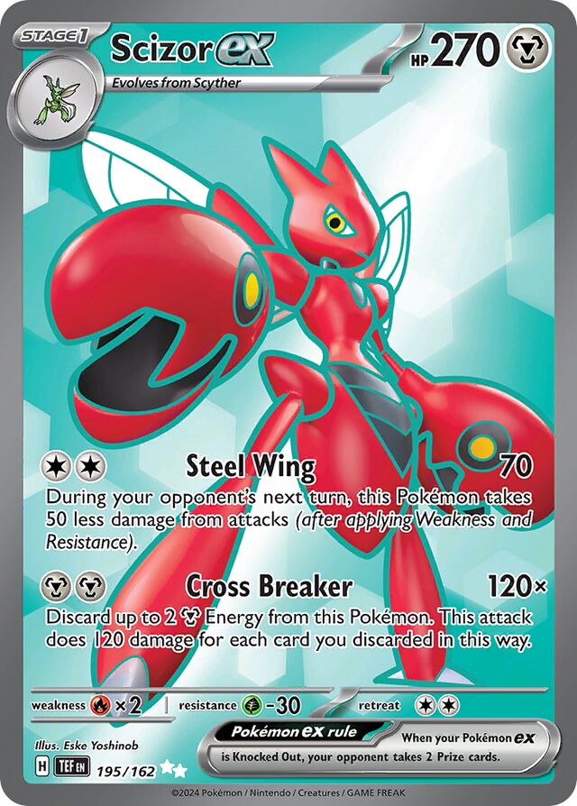 Scizorex Temporal Forces 195/162 Ultra Rare
