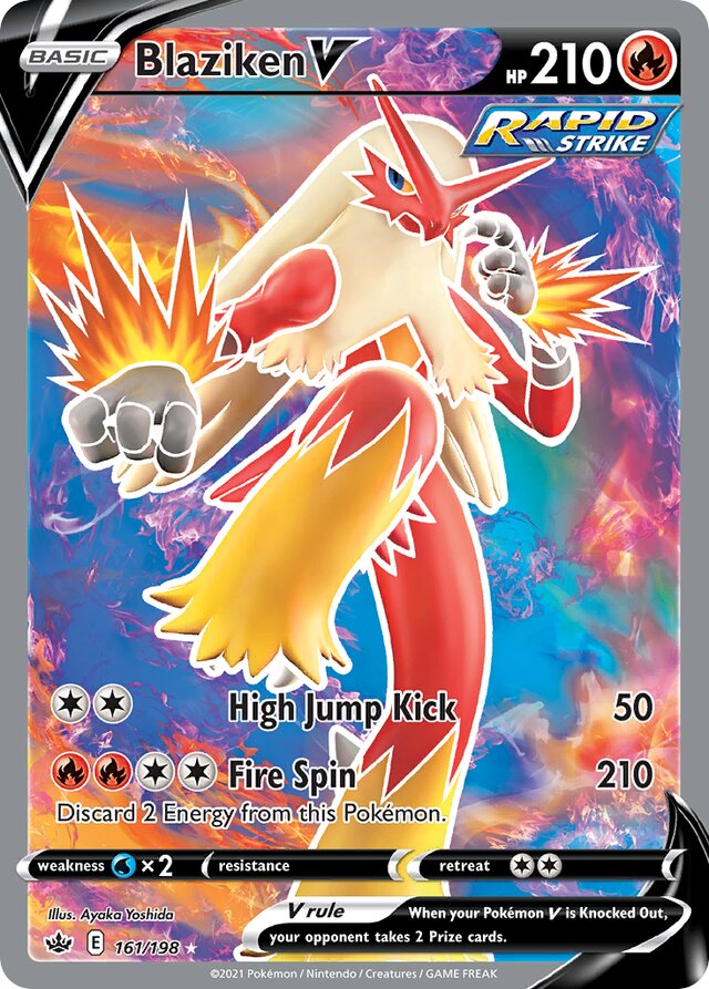 161/198 BlazikenV CRE Rare Ultra