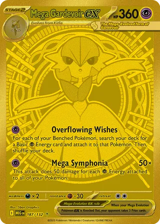 187/132 Mega Gardevoirex MEG Mega Hyper Rare