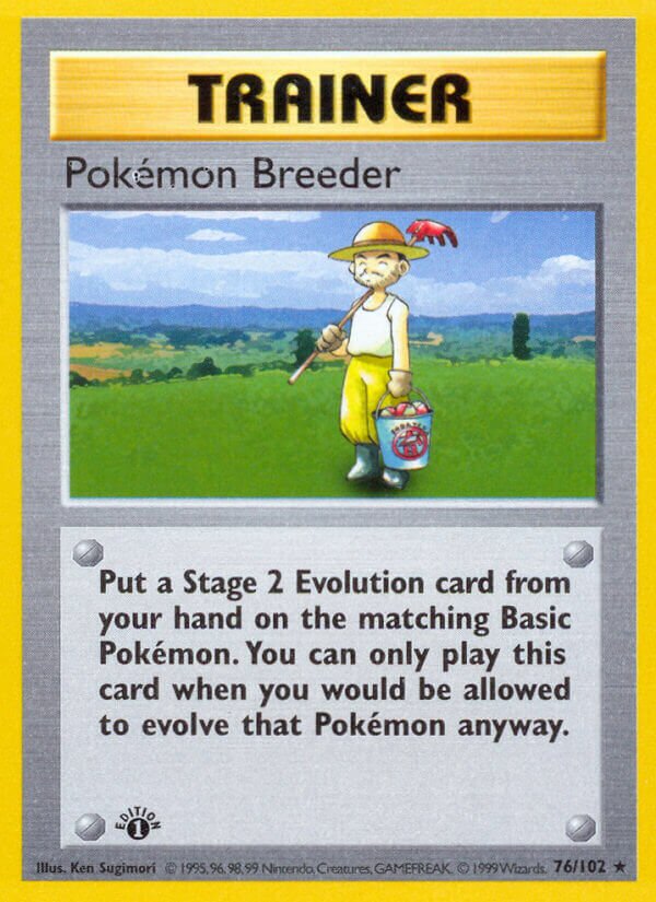 Pokémon Breeder Base 76/102 Rare