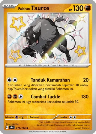Paldean Tauros (Shiny Treasure ex 279/190)